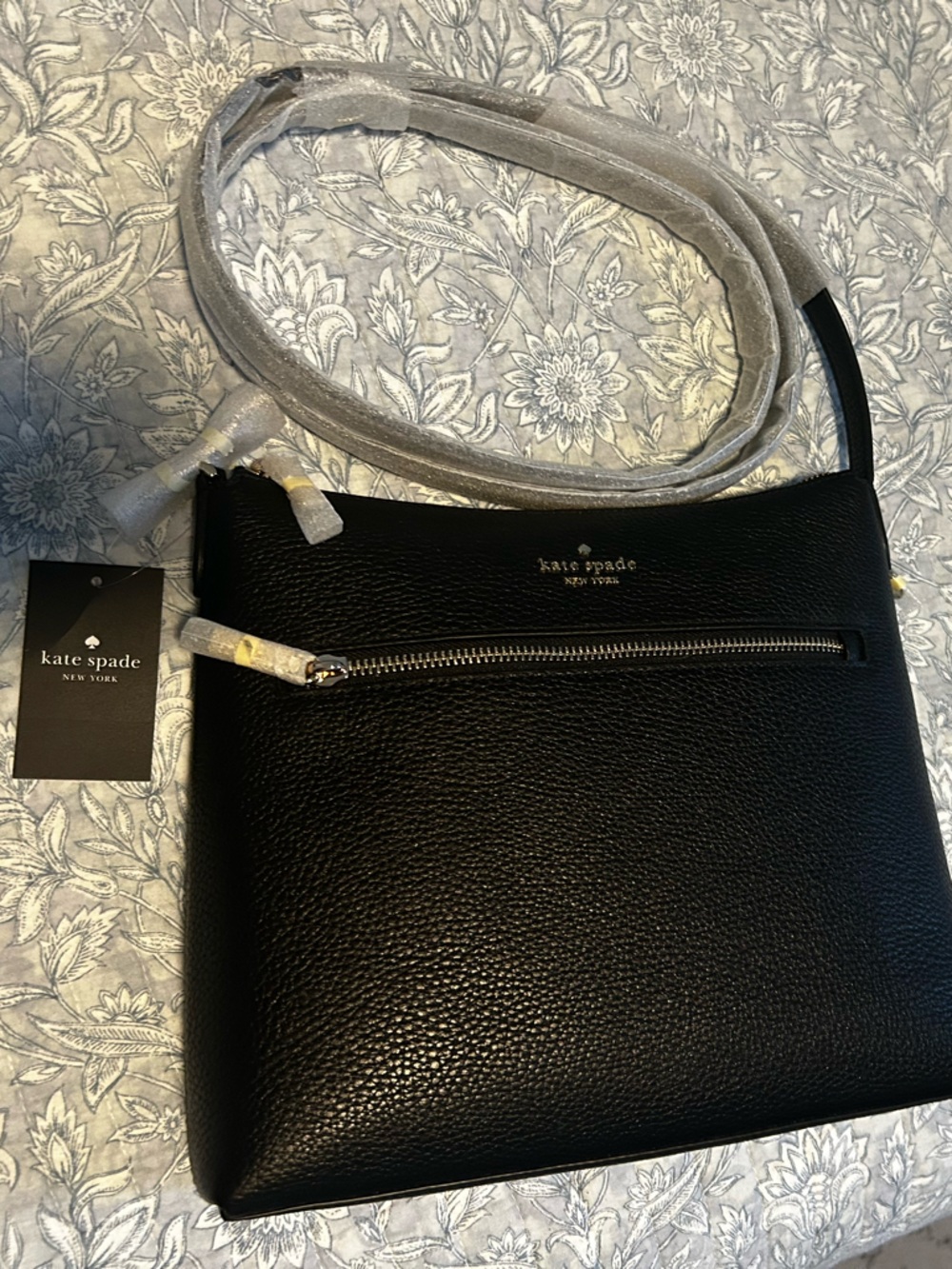 kate spade Black Pebbled Leather Crossbody